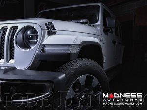 Jeep Wrangler JL LED Light Bar w/ Bracket - 50" - Amber Combo